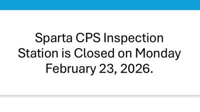 Sparta CPS Station Closed Feb 23 2026 