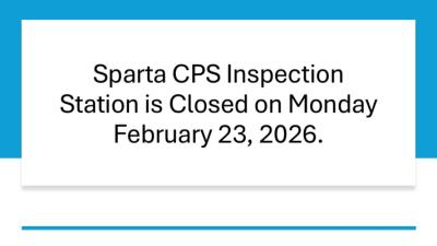 Sparta CPS Station Closed Feb 23 2026 