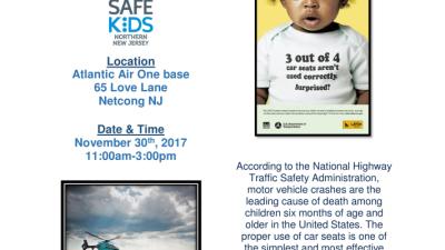 Car Seat Inspection Thursday Nov 230th - in Netcong 11am 