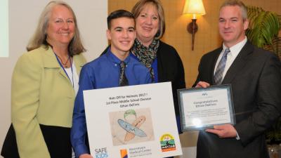 1st Place Middle Schooler - Ethan Difinis Wins Hats Off for Helmets Logo Contest! 