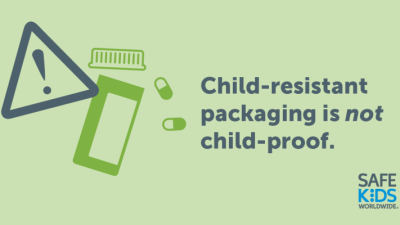 Child Resistant packaging is not child- proof.