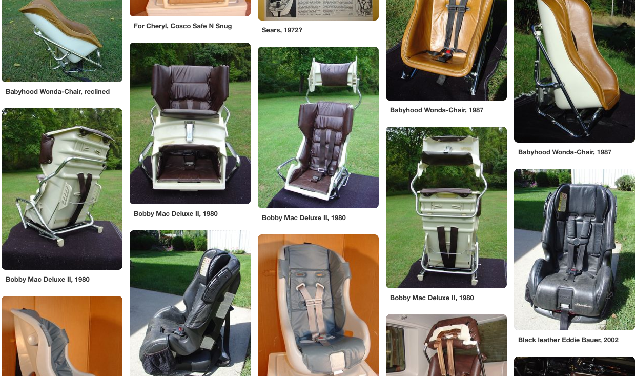 Vintage Car Seats - Crash to Hobby