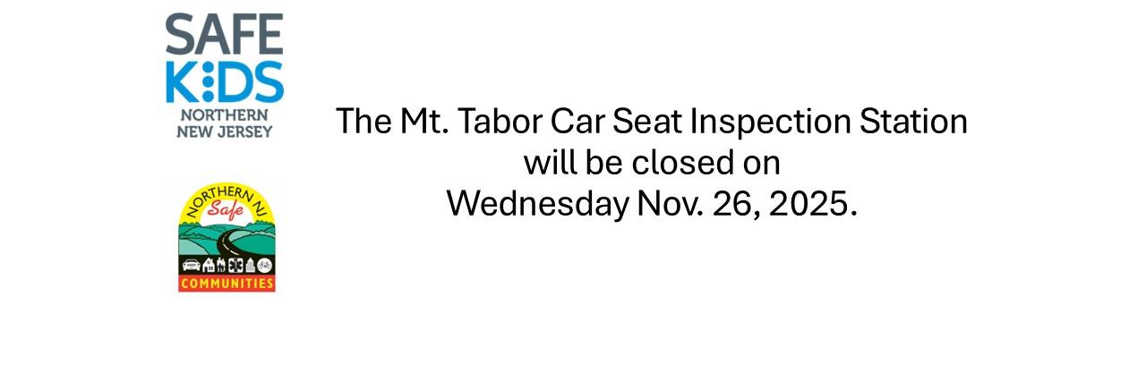 Car Seat Inspection Station Closed Nov. 26, 2025