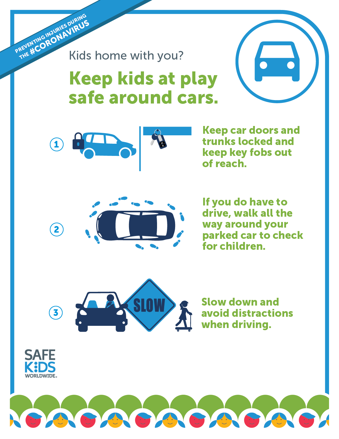 KEEP KIDS SAFER AROUND CARS AS PARENTS DEAL WITH CORONAVIRUS