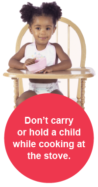 Kid in a high chair